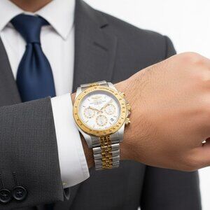 NWT Authentic Invicta Speedway Chronograph Quartz Silver Dial Men's Watch